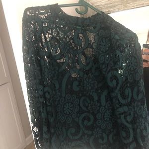 Gorgeous lace blouse with built in camisole